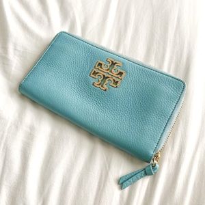 Leather Tory Burch Wallet